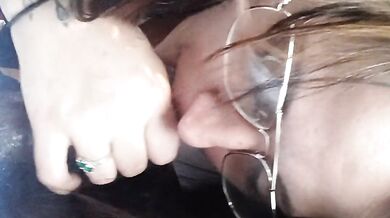 Serbian loves to suck my cock