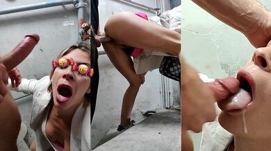 MILF on a mall hunt gets sodomized by an 18-year-old tail