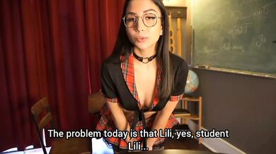 CUM ON YOUR STUDENT'S BOOBS (English Subtitles)