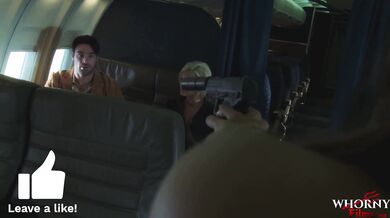 WHORNY FILMS Mile High Club Hot Threesome In First Class