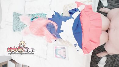 Maid DaJi HoK cos horny masturbates with juicy ass wet pussy, No condom doggy creampie cowgirl