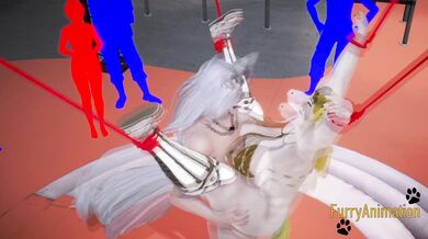 Furry Hentai - Wolfboy & White Horse Yiff