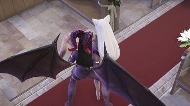 Succubus futa having fun with fox lady