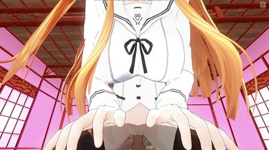 3D HENTAI POV Mayuri orgasms riding your cock