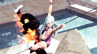 Princess Elizabeth Liones and demon bondage BDSM hentai