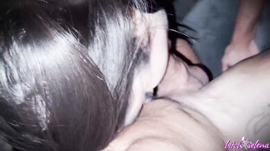 BitchSelena - Ass to mouth in rough anal sex on the couch