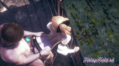 Genshin Impact Hentai - Jean is fucked in the garden of the adventurer's guild