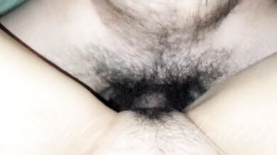 I film the BULL while he fucks me and cums on my hairy pussy! ???????????? Female POV - Big cumshot