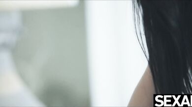 Cute Brazilian babe give her lover a hot blowjob and fuck session