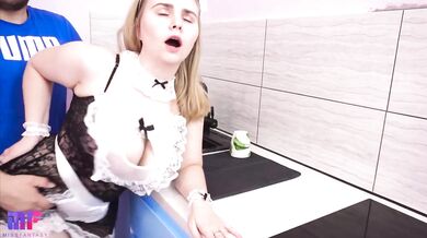 Cheating Fucked a maid with big tits