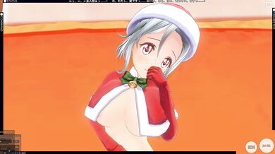 3D HENTAI The girl made the boy a New Year's gift