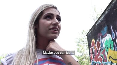 Public Agent Hot Brazilian twerker Mia Linz fucked outdoors