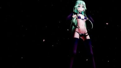 MMD18+ Sexy 4k 60fps Yamakaze Peek a Boo
