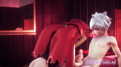 Shaman King Hentai - Anna Osorezan Handjob