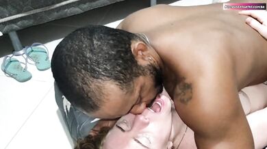 wife is very happy with the treatment she received in the ass by her hard husband