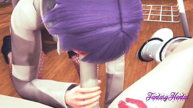 Naruto Hentai 3D - Hinata sucks classmate's Dick