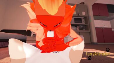 Pokemon Hentai - Flareon blowjob to dog with cum in her mouth