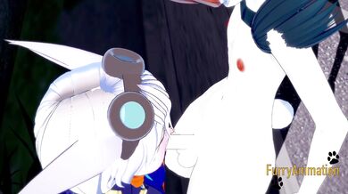 Ratchet & Clank Pokemon Hentai - Lombax Rift having sex with Cinderace