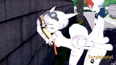 Ratchet & Clank Pokemon Hentai - Lombax Rift having sex with Cinderace