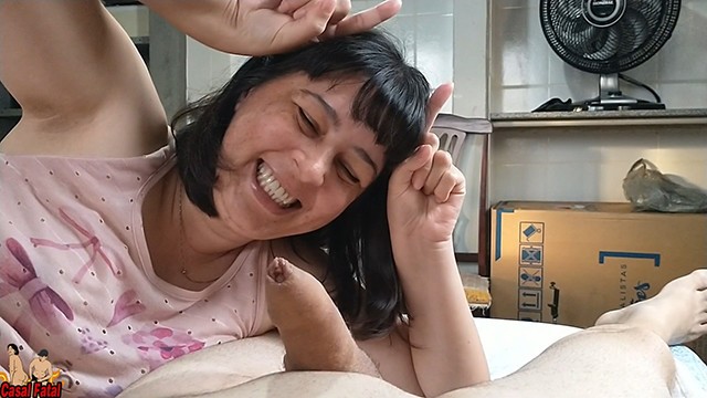 My wife handjob me while she talk dirty about me being a cuckold of small penis