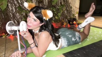 ASMR CAT GIRL LICKS AND NOMS YOU DIRTY FEET - CorneliustheCat ASMR