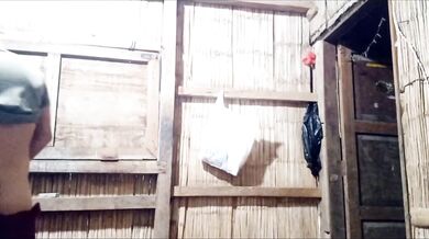 نيك فلاحة مصرية تجرجر زوج بنتها بالليل بحمام ريفي بصوت واضح shower sex egypt