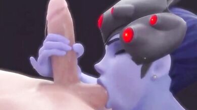 Widowmaker Handy While Sucking Big Balls