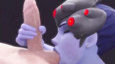 Widowmaker Handy While Sucking Big Balls