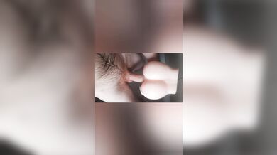 Teen fucks doll with little feet with cum and cumshot x2