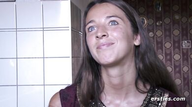 Ersties - Tantalizing Tanja Rubs Herself Down With Oil Before Fingering Her Wet Pussy