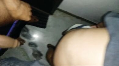 indian bhabhi called dever at late night form back door and get fucked