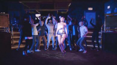 3D super cute Asian stripper naked her boobs show her hot body