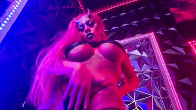 Busty Red Devil Seduction