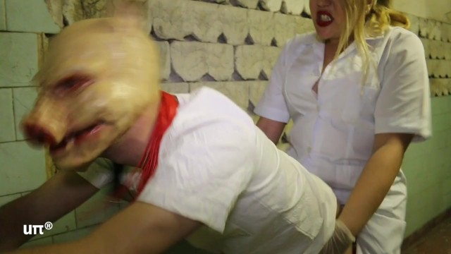 pegging with Mistress Claudia in a dirty asylum