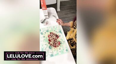 Big tits babe cum covered facial dripping down boobs & behind scenes candid vlogs - Lelu Love