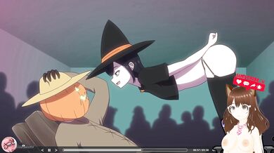 Hot gothic friend invites me costume party for double penetration (hallowen animation) - Jazziuu