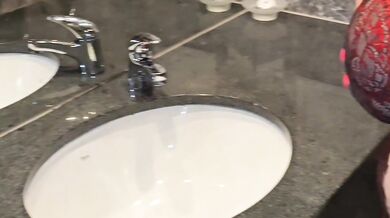 60 years old granny, luxury bathroom, fat ass and nice boobs.