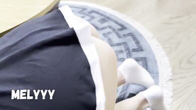 Hard anal sex while cleaning the House