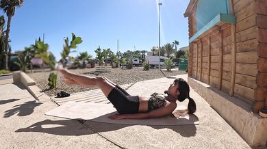 I get totally naked in the park for my morning routine