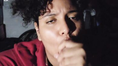 My teacher slaps me with his monstrous cock