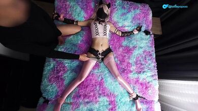 Petite Cutie Tied Up and Pushed to Cum Again and Again, I Reward Her by Filling Her Completely