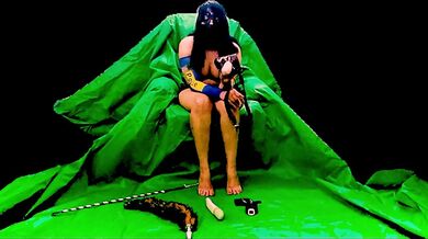 My slave is at the feet of his queen