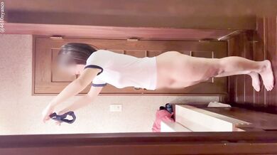 【素人夫婦】体操服ブルマの日本人妻を拘束しておもちゃ攻め生ハメ(フェラ/おしっこ/キス/口移し/セックス/Eカップ/新妻/個人撮影/Japanese/real amateur homemade)