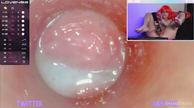 Kinky Leeloo masturbates using a vibrator and endoscope and gets a very wet orgasm - xxs pie