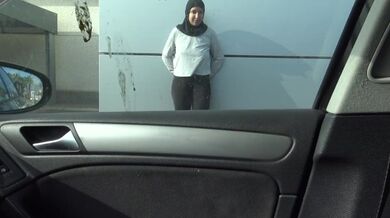 SYRIAN WOMAN HAS ROUGH CAR SEX IN GERMANY