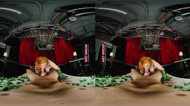 VR Conk Lauren Phillips as hot redhead Poison Ivy cosplay VR Porn
