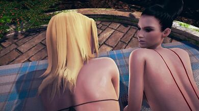 Sexy Latina fucks big titied bitch