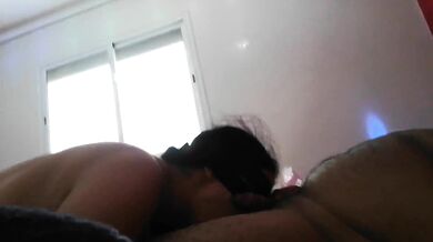 حبي قلاويك ???? حلوين عسل نت حواي ديالي دخلت زبو كامل في فمي