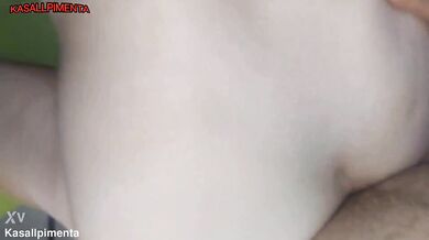 My first anal, it was hard but nice, ejaculated very hot in my ass, yummy creampie