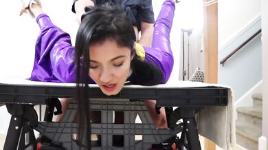 Viva Athena/Candy White “Supergirl-Batgirl” 3some Doggystyle Blowjobs Deepthroat Facial Oral Toys